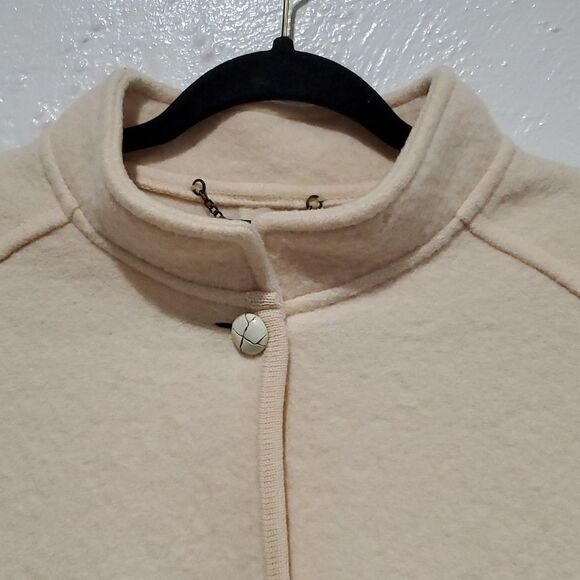 Vintage Geiger Australia Wool Sweater Jacket in Cream Size 44 or L - Picture 4 of 14